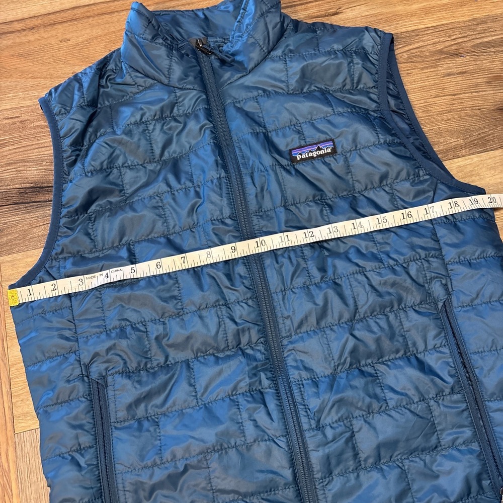 Patagonia Mens Nano Puff Vest Lagom Blue Puffer Jacket S NEW - Picture 8 of 9